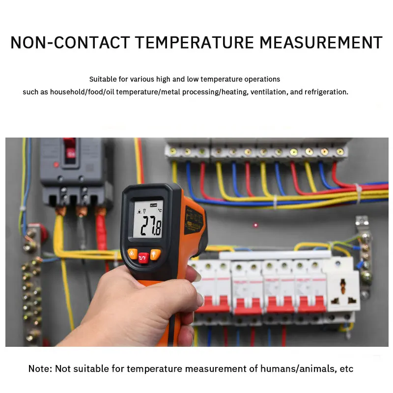 NJTY T400A Digital Infrared Thermometer Laser Thermometer Non Contact Laser Thermometer Industrial Tool