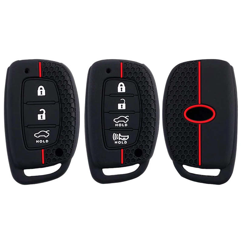 Neue Silikon-Autoschlüsselhülle für Hyundai Tucson Santa Fe Rena Sonata Elantra Creta Ix35 Ix45 I10 I30 I40 Zubehör