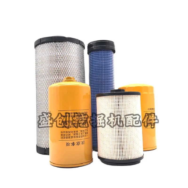 

For Sany sy135c 115 125-10 155h engine oil diesel filter element air oil water paper diesel excavator accessories