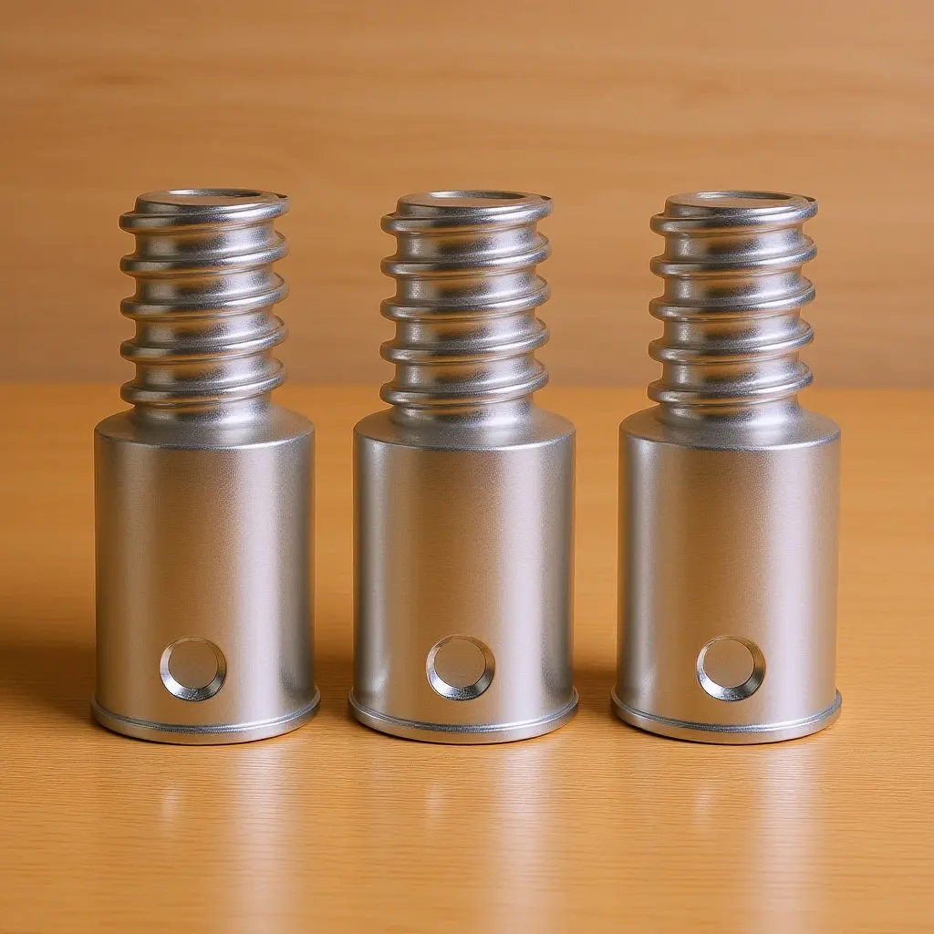 3Pcs Rust Resistant Metal Threaded Tips for Broom Mop Telescopic Poles Versatile Handle Connector Replacement Household Tools