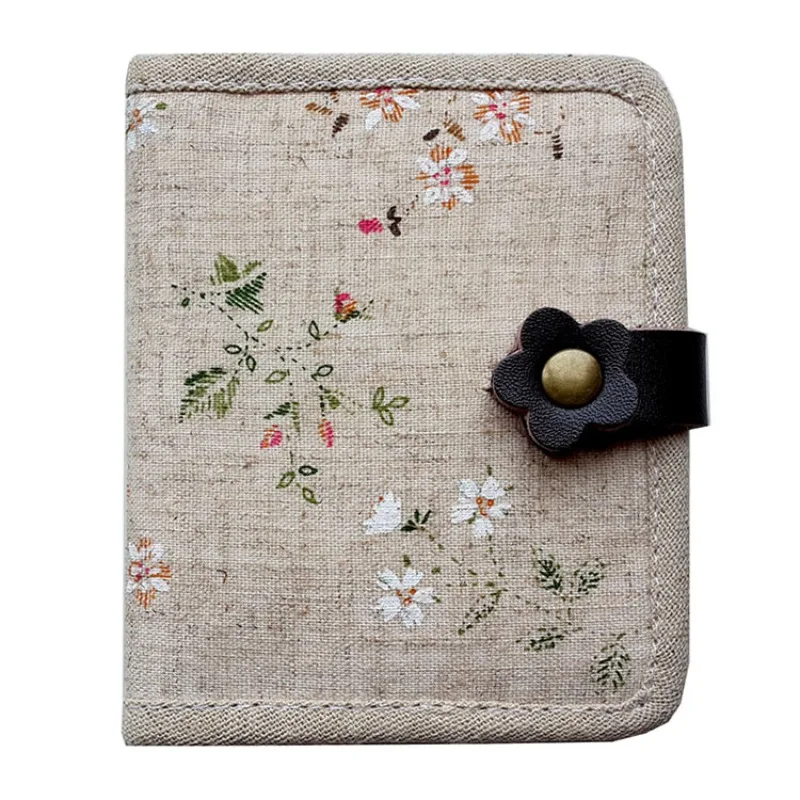 

Vintage Women's Wallet Canvas Small Purse Bag Cotton Thread Wallets for Women Handbags Trends