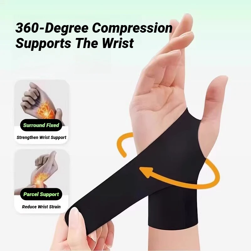 1Pcs Billiards One-Piece Winding Wrist Brace Corrects Grip Position Snooker Badminton Tennis Training Strap Protection Gloves
