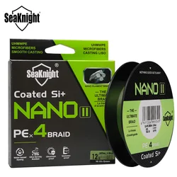 SeaKnight Brand NANOII 300M Braided Fishing Line 4 Strands PE Line Freshwater/Seawater 2024 new