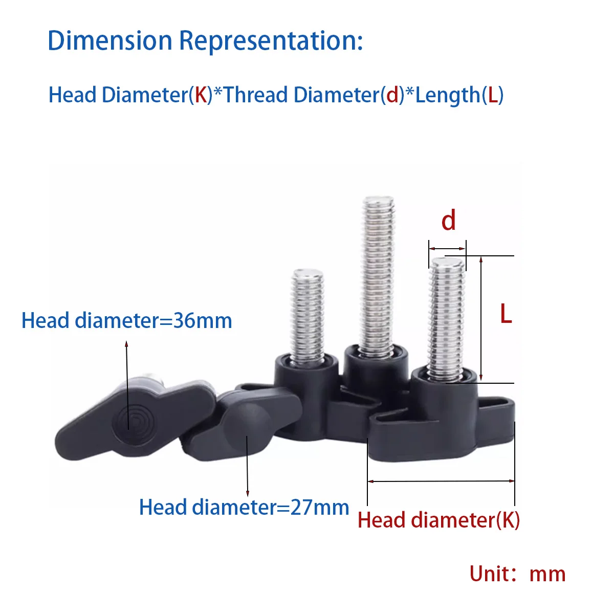 304 Stainless Steel T-Shaped Handle Screw Mechanical Handle Bolt  Z-Shaped Hand Twisted Handle Screw M4M5M6M8