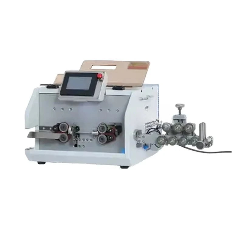 1-10mm2 Single Core C  le Cutting Stripping Machine Touch Screen Automatic Computer Wire Stripping Machine