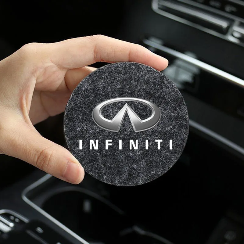 

Car Water Coaster Creative Storage Mat Car Anti-slip Mat Interior For Infiniti FX35 Q3050 ESQ QX6070 EX JX35 G37 EX3 Accessories