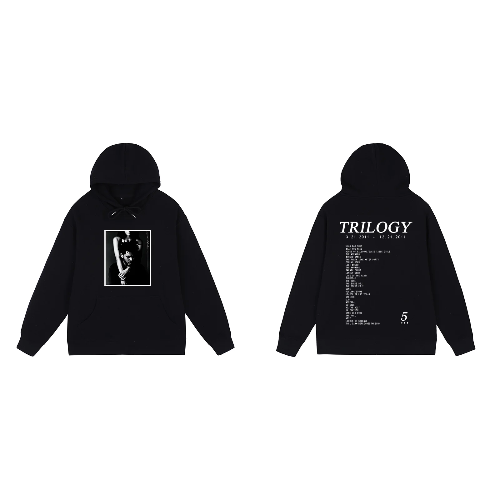 Trilogy The Weekn Y2k Graffiti Letter Hip Hop Rapper Vintage Hoodies Sweatshirts men women unisex Cotton