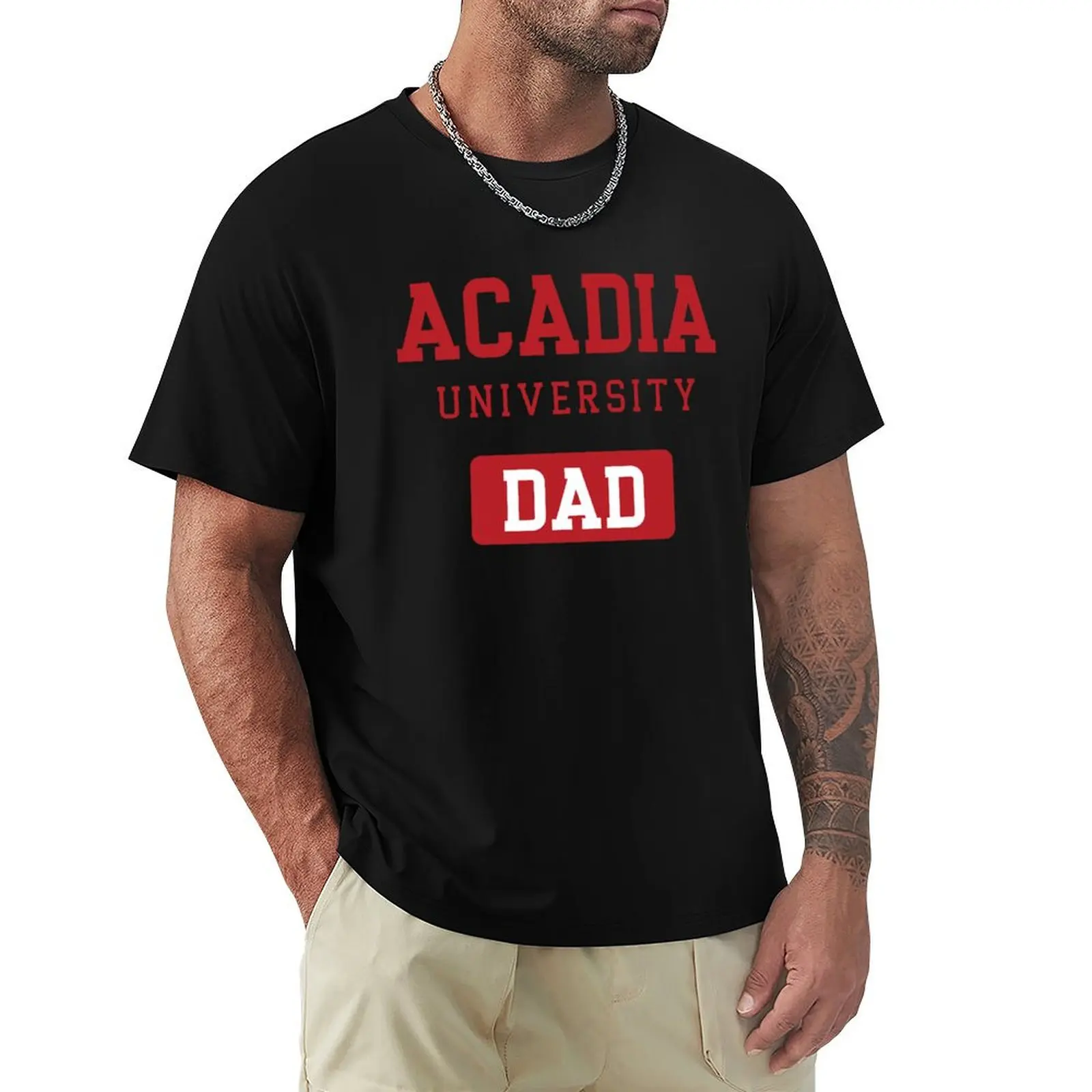 

Copy of Acadia University Classic Dad T-Shirt plain summer tops summer clothes Men's t-shirts