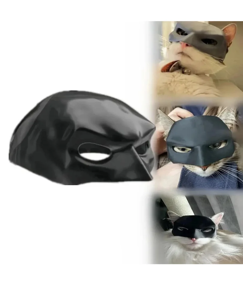 

2026New Black Bat Cat Avenger Mask Cute Bat Mask Cool Superhero Pet Toys For Cats And Dogs Make-up Mask Party Supplies