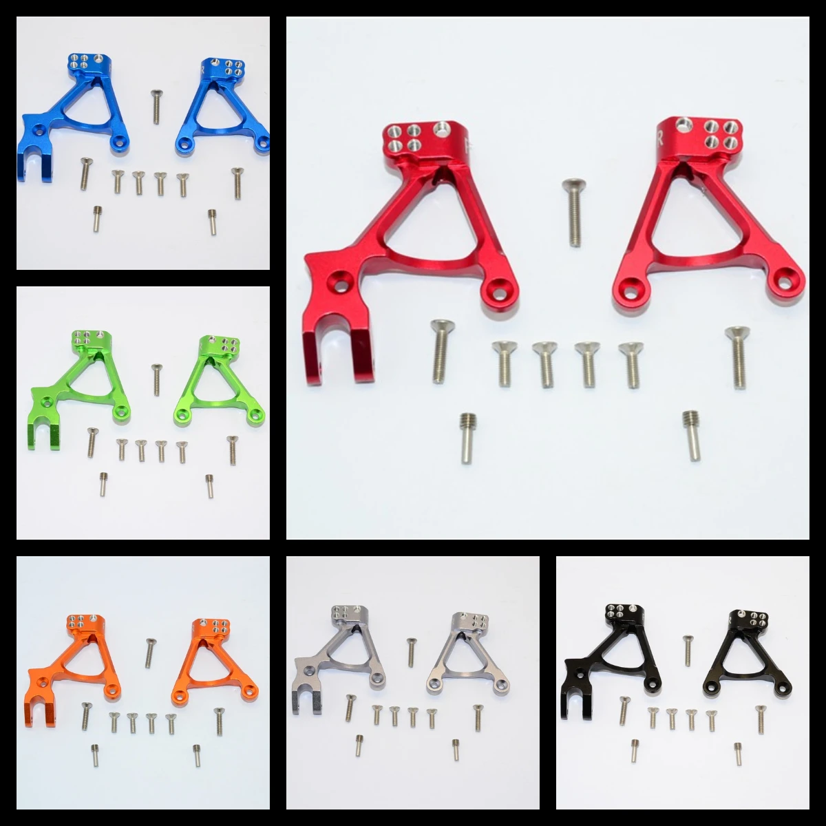 GPM AXIAL SCX10 II 90046 ALUMINIUM FRONT SHOCK HOOPS - 1PR SET