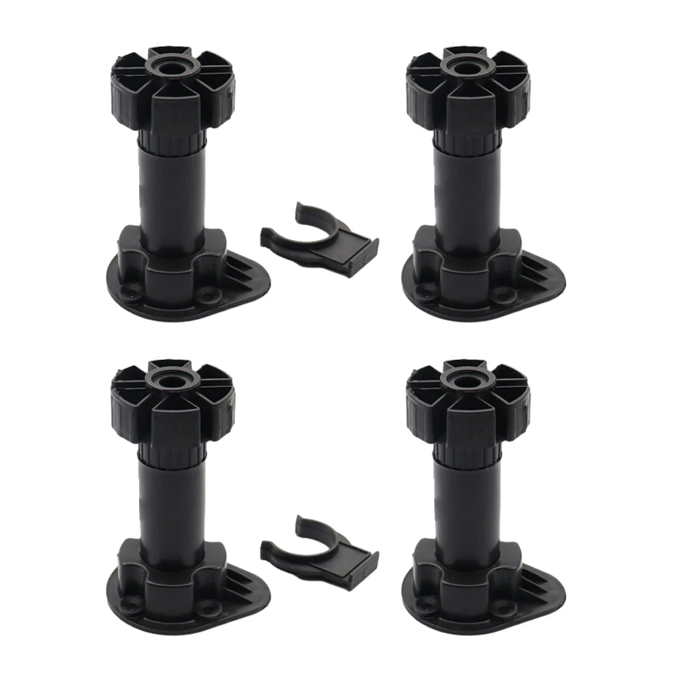 Pieds de Meuble Réglables, Extensions Recommandées, Noir, Largeur Mm