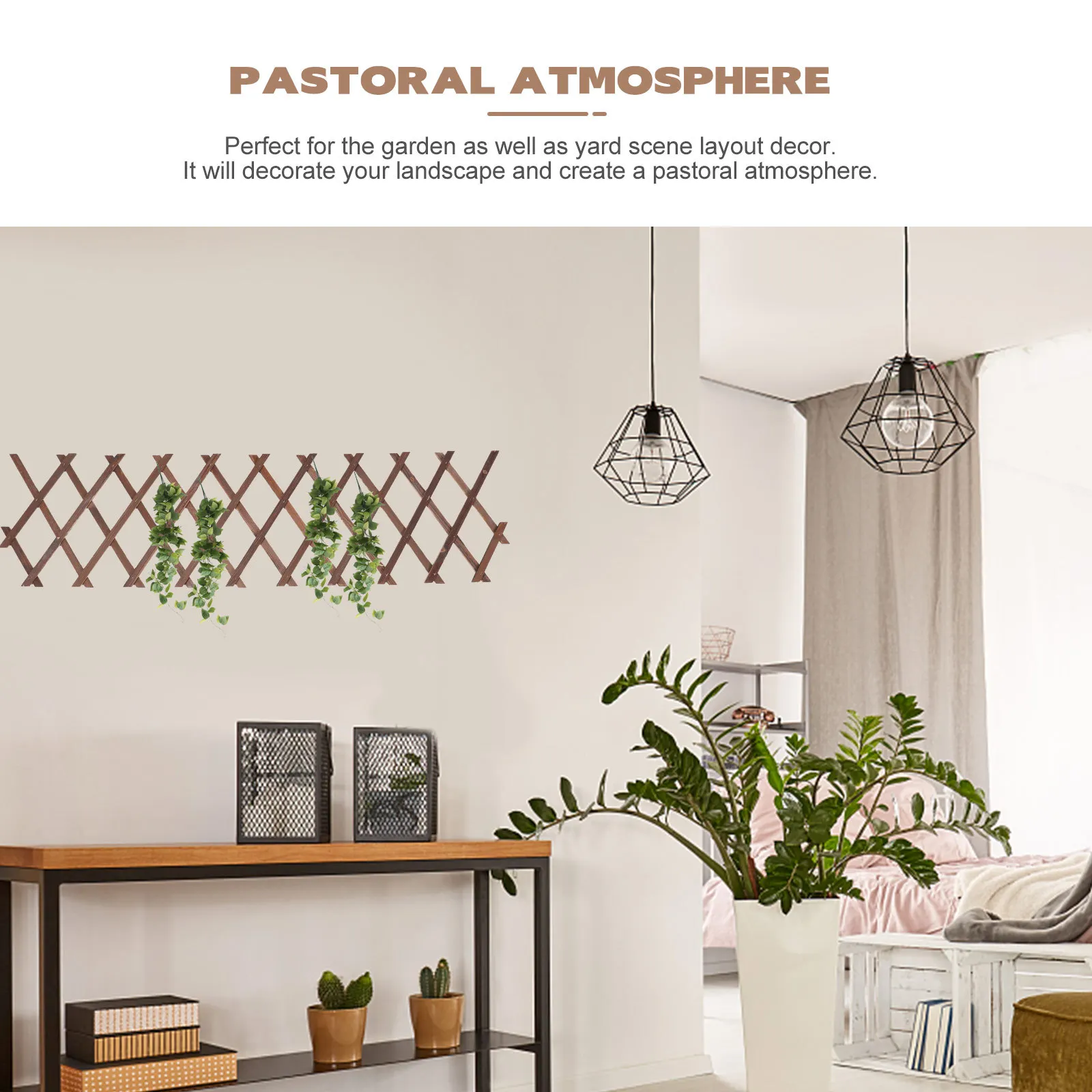 

1pcs Wooden Durable High Quality Wood For Garden Yard Decor Outdoor Fence Landscape Gardening Courtyard Partition Fence Garden