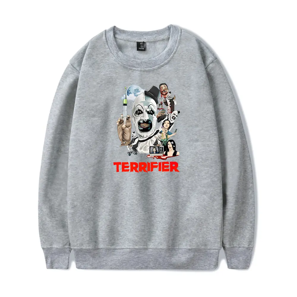 المرعب الفن المهرج ميرش Crewneck كم طويل الشتاء النساء الرجال بلوزات الموضة الشارع الشهير الرجال الملابس هوديي أبلى #3