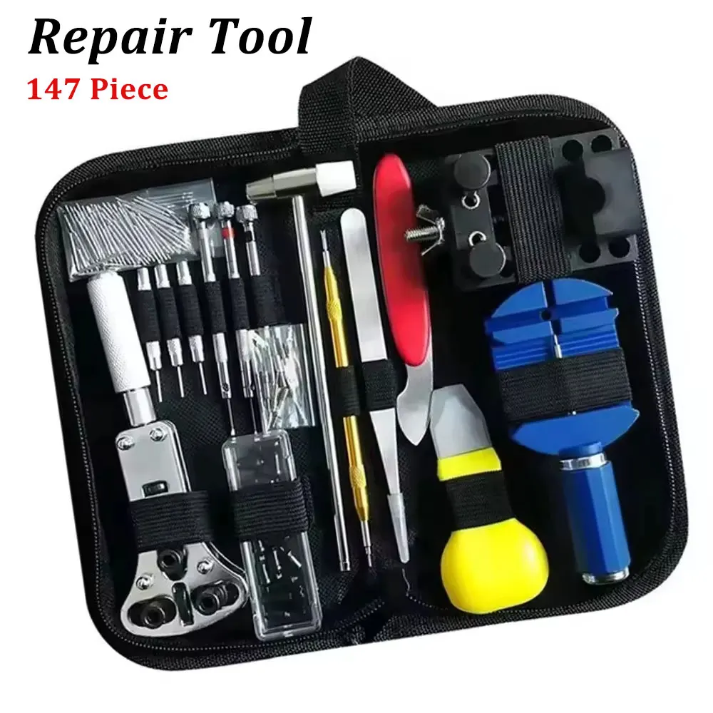 

147 Pcs Repairing Watches Watch Maintenance Adjusting Watch Straps Replacing Batteries Disassembly And Installation Repair Tool