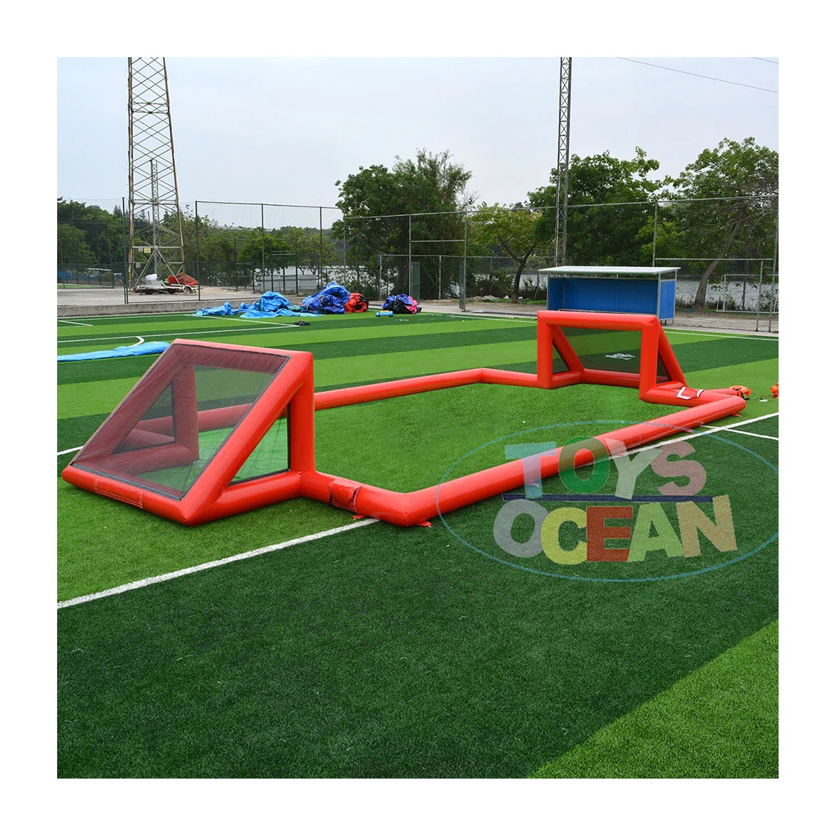 

Hot Sale Designed Outdoor Sports Adult Grass Inflatable Football Field Children's Amusement Park Football & Soccer