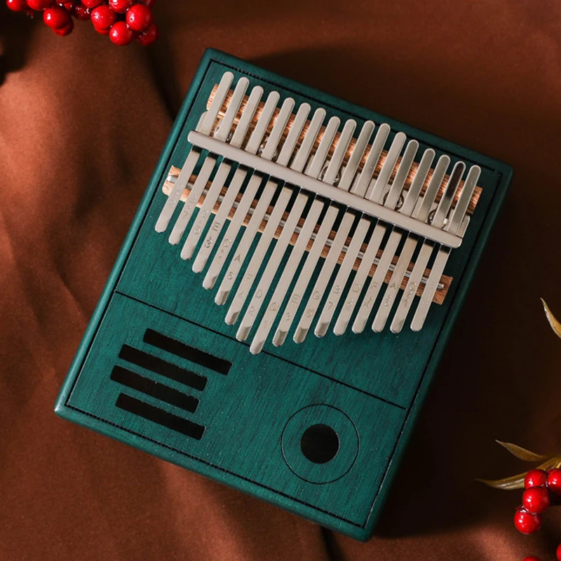 Creative Mahogany Kalimba with Accessories, Portable Mini Finger Piano, Beginner Calimba, Music Instrument for Children, 17 Keys