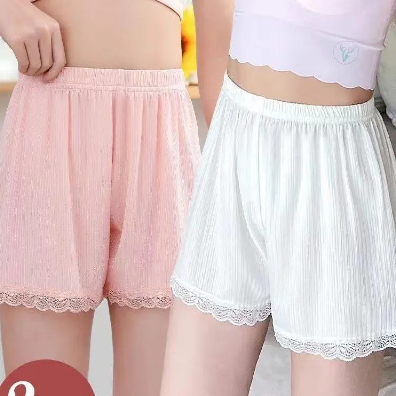 Girls' safety pants anti-light summer thin can be worn outside ice silk children's baby safety pants boxer leggings