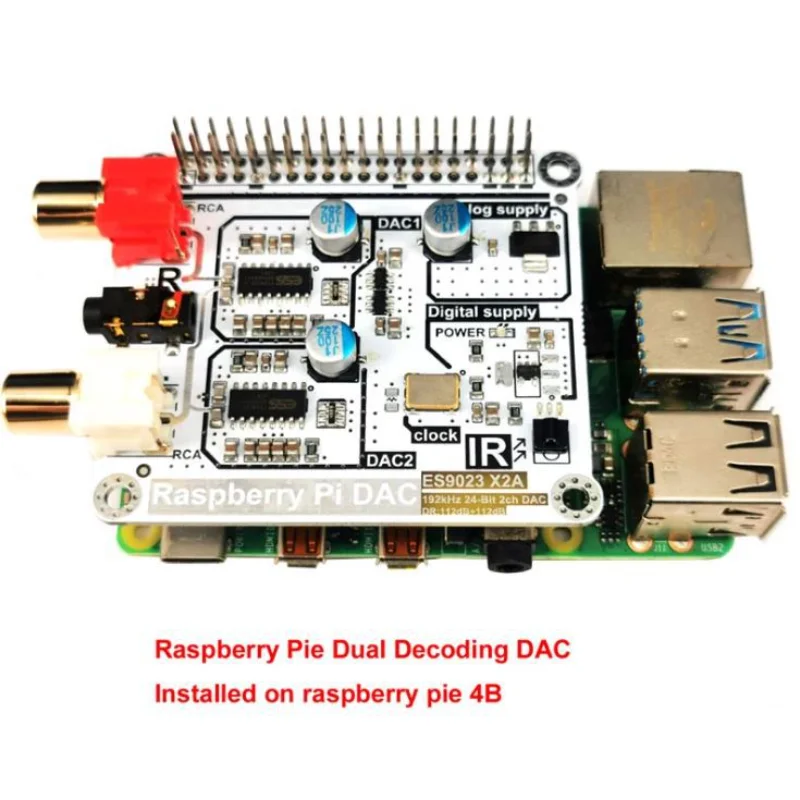 Volumio moode Raspberry Pi DAC Raspberry Pi 4B HIFI Dual Decoding DAC I2S