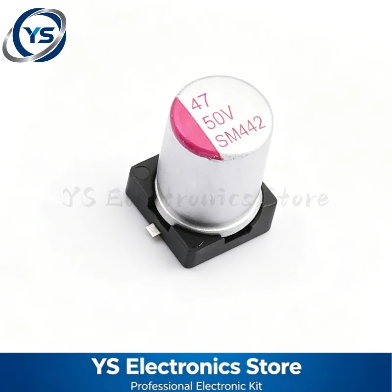 10pcs SMD Solid Capacitor Polymer Aluminum Electrolytic 6.3V 10V 16V 25V 35V 50V 63V 47uF 100uF 220uF 470uF 1000uF Low ESR NEW