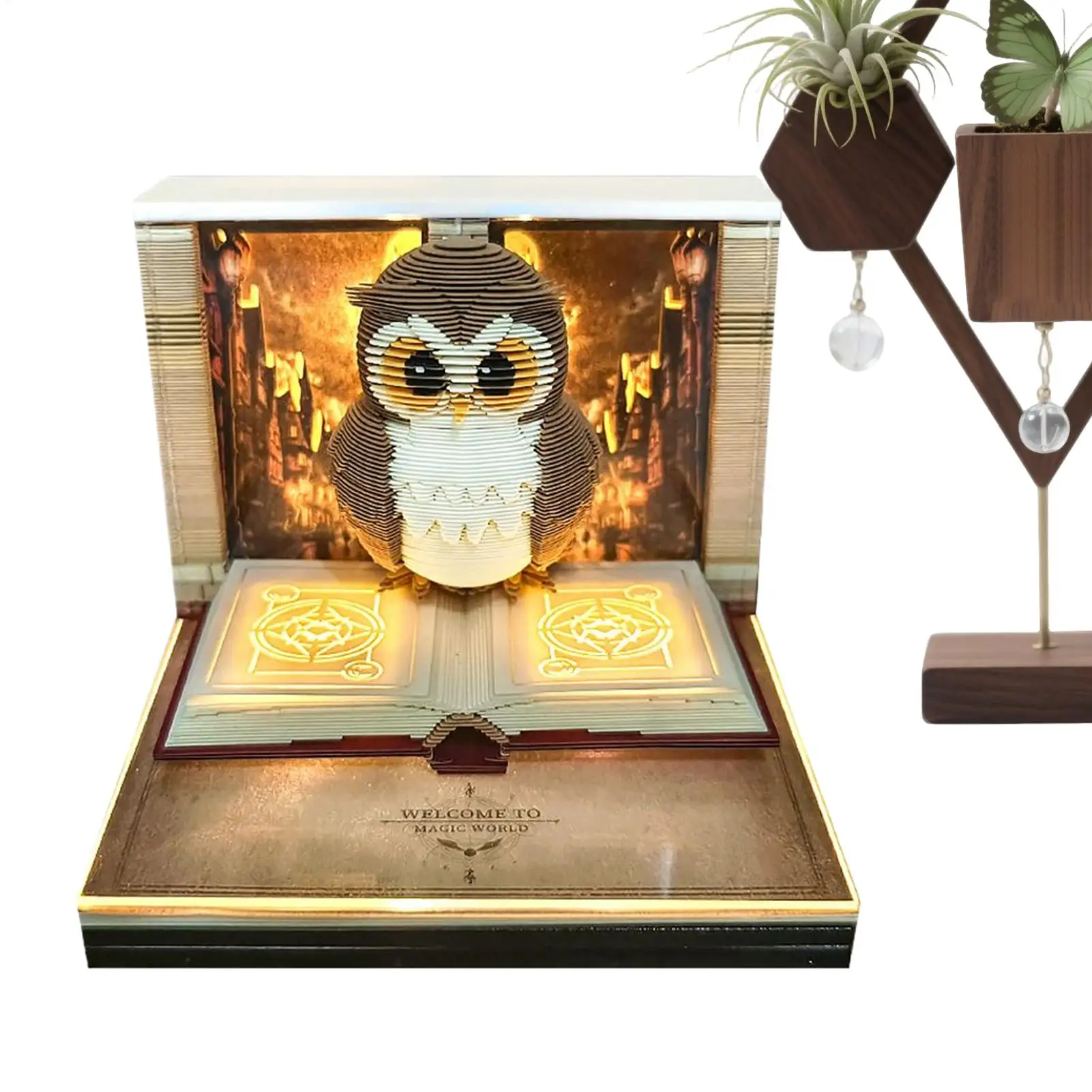 

2026 Paper Sculpture Calendar 3D Memo Pad Calendar 3D Tear Away Paper Carving Art Memo Pad Home Office Decor Christmas Gift