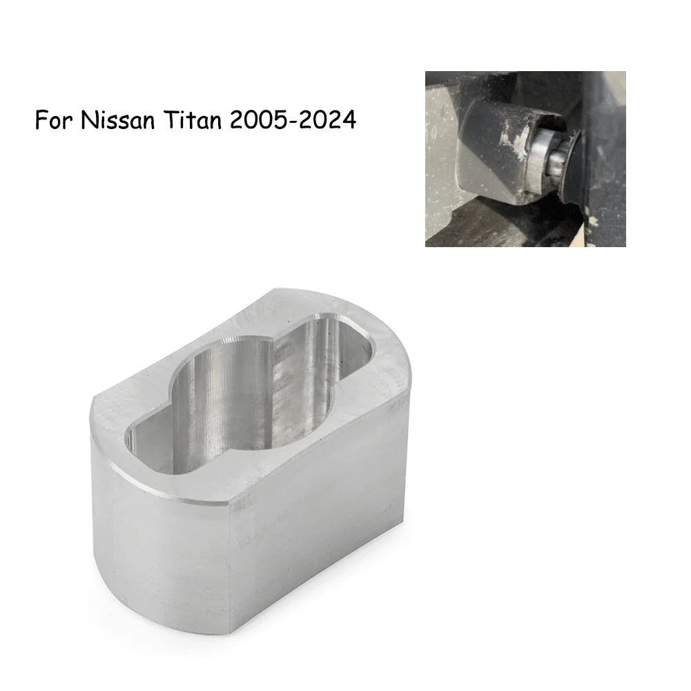 

Аксессуары для замены интерьера автомобиля для Nissan Titan 2005-2024, вкладыш шарнира задней двери, серебристая стальная заготовка, алюминий