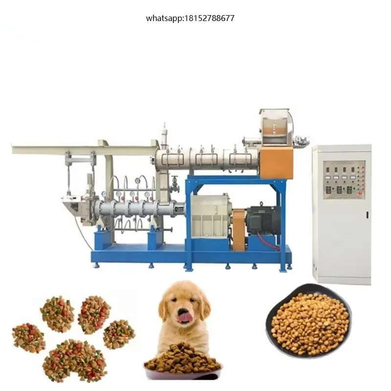 Automatic Kibble Pet Food Processing Extruder Machine Pet Food Making Machine Production Line