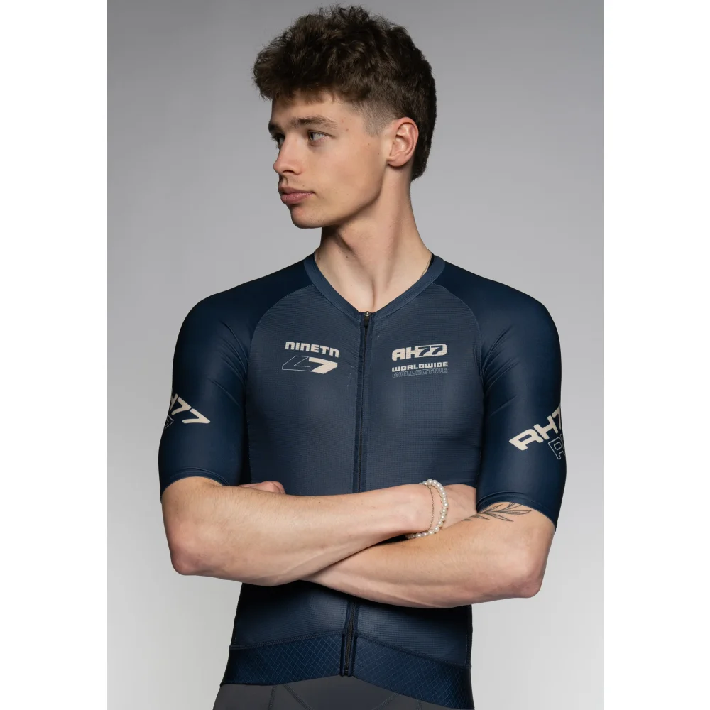 RH77 Summer Cycling Short Sleeve men's Breathable Sun Protection Road Bicycle Short Sleeve Top Pneumatic Cycling Equipment