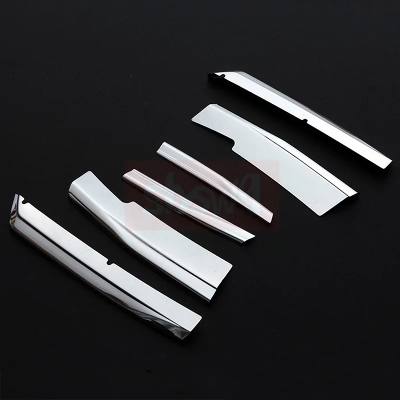 For Honda 10th Generation Accord Front Face Grille Trim 2018 2019 2020 Car Styling 6 Pcs Stainless Steel Accessories