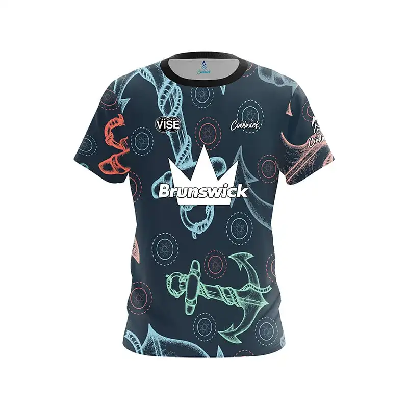 Regenbogen-Konfetti-Party-Bowling-Trikot, Kurzarm, 3D-Sport, atmungsaktiv, schnelltrocknend, geeignet für Familienkleidung – Detail 6