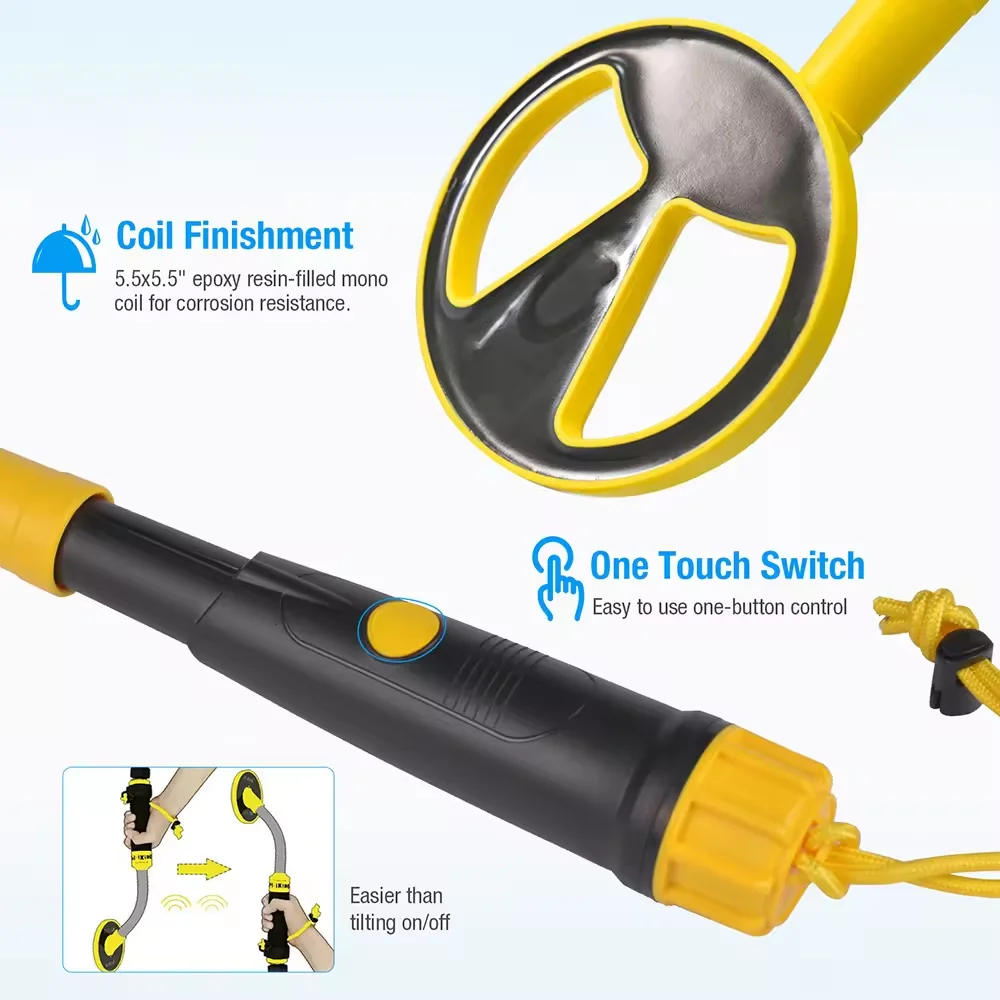 Metal Detector Needle MD-790 Professional Handheld Fully Waterproof Underwater Gold Explorer Treasure Hunting Device