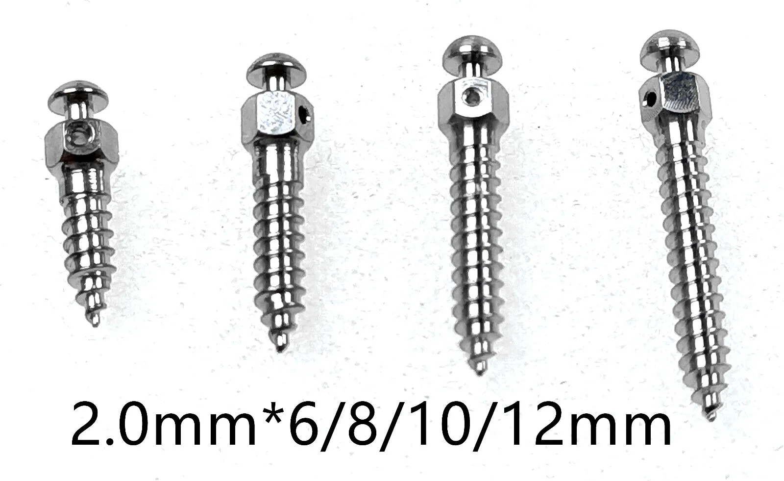 5pcs Dental Orthodontic Micro Mini Screws Self Drilling Thread Titanium 14Size