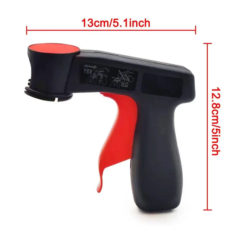 2 Pcs Plastic Portable Hand Spray Gun Paint Handle Universal Reusable Car Color Changing Film Pasting Self Spraying
