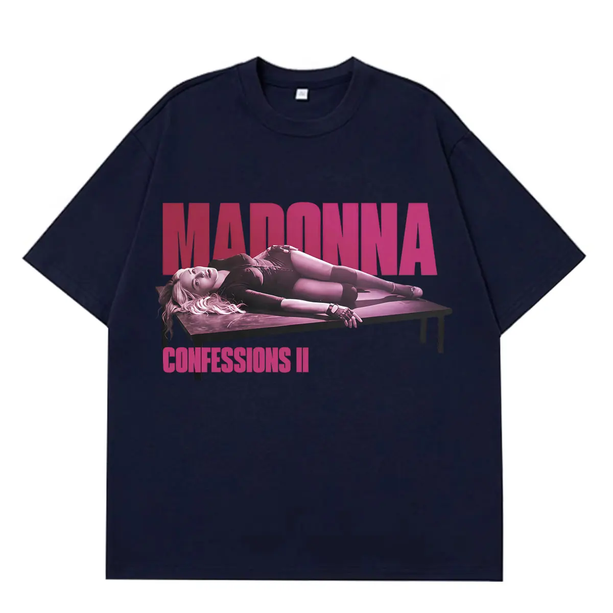 Madonna CONFESSIONS II Album Tour 2026 Print Tees Men Women High Quality T-shirts Short-sleeved Casual Cotton Vintage T-shirts