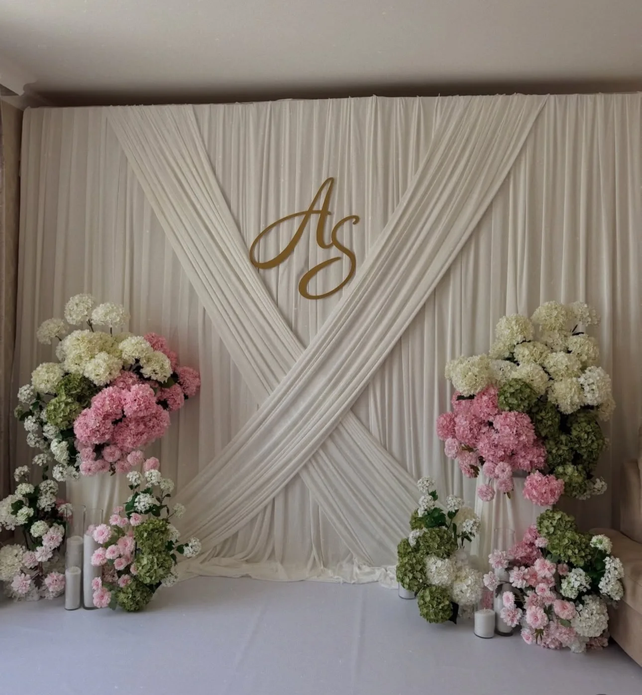 Wedding Drapery White Milk Silk Wedding Backdrop Curtain 3