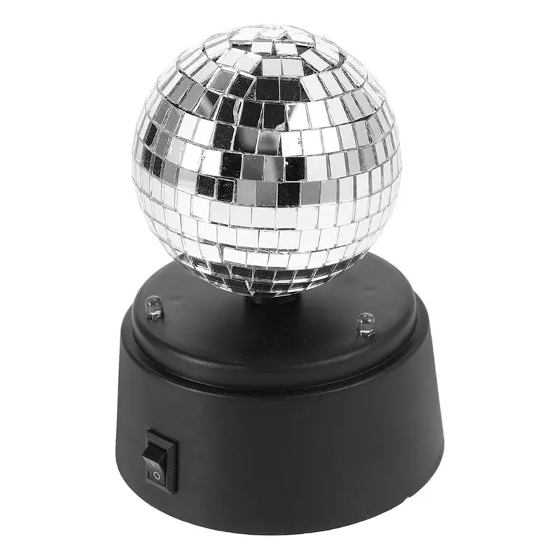B23B Battery-Powered Led Table Lamp Rotating Mirror Ball For Outdoor, For Restaurant, Bar And Stage Use