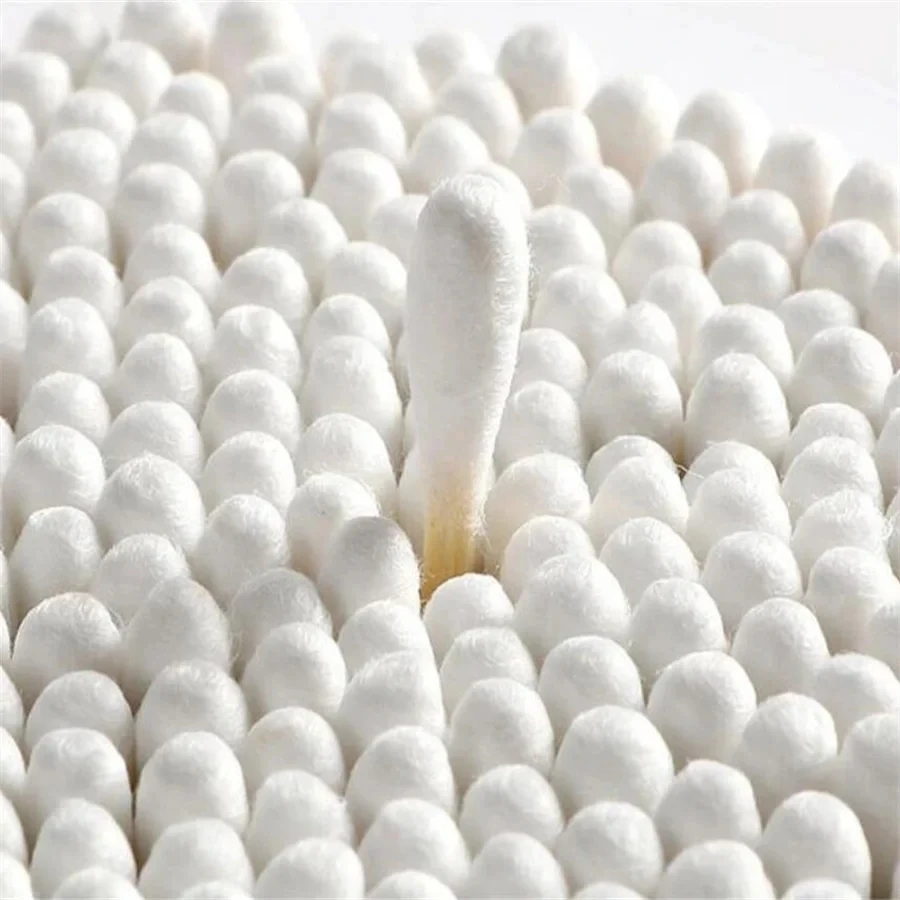 300/500/1000pcs Double Head Cotton Swab Women Makeup Cotton Buds Tip for Wood Sticks Nose Ears Cleaning Health Care Tools