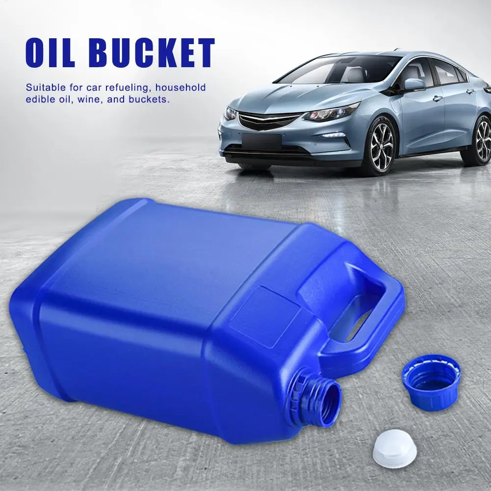 Heavy-Duty 5L Jerry Can Portable Leak-Proof Water & Fuel Container With Reinforced Screw Lid Multipurpose Oil Jug For Camping