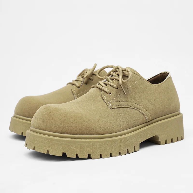 

High-quality, low-top men's thick-soled Derby shoes with increased breathability in 2025