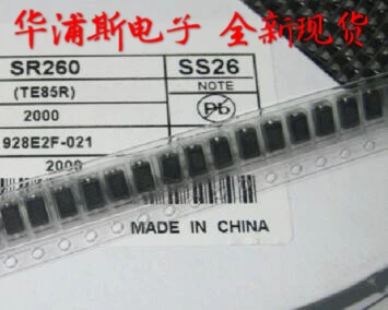 

10pcs 100% orginal new SS26 SB260 2A60V Schottky diode patch SMA package DO-214AC whole plate