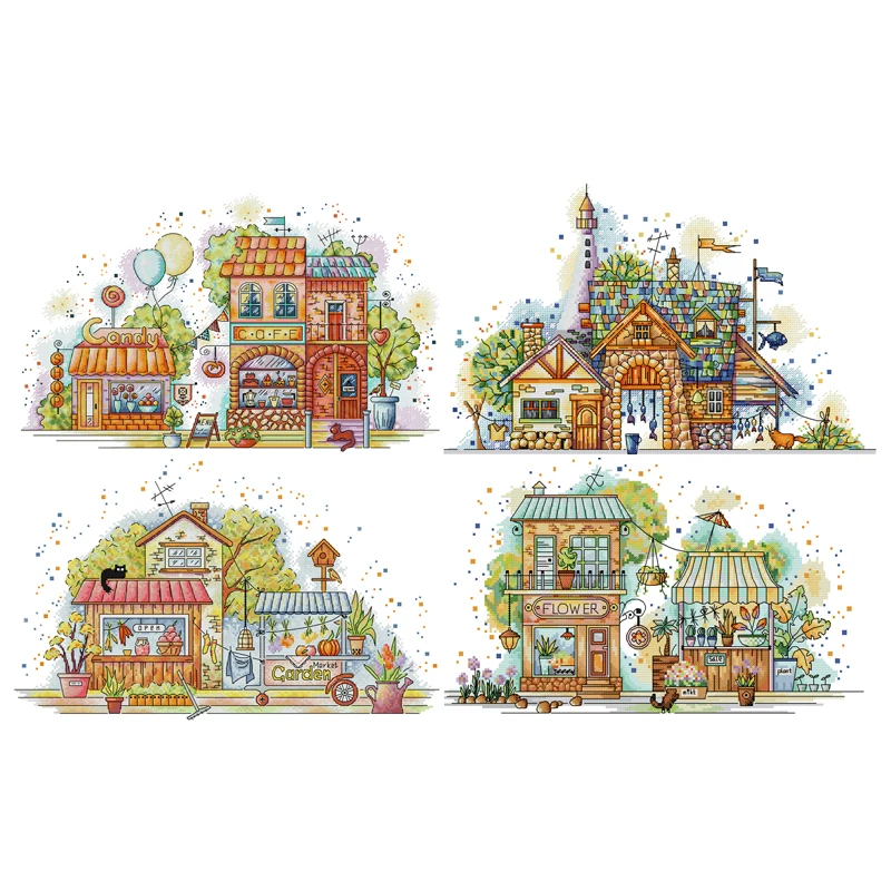 joy-domingo-kit-de-ponto-cruz-vila-misteriosa-14ct-impresso-ponto-cruz-bordado-kit-conjunto-kit-ponto-cruz-diy-artesanato-bordado