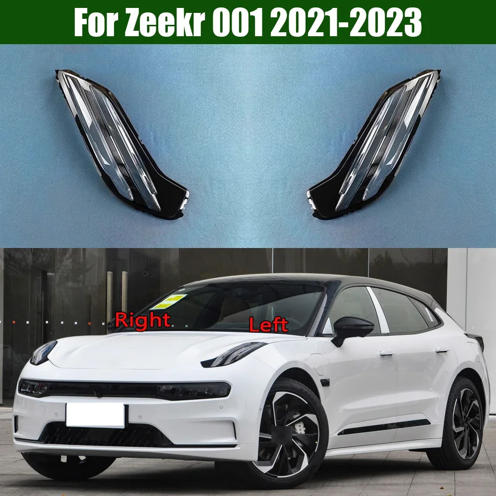 

For Zeekr 001 2021 2022 2023 Transparent Lampshade Front Headlight Shell Headlamp Cover Lens Plexiglass Auto Replacement Parts