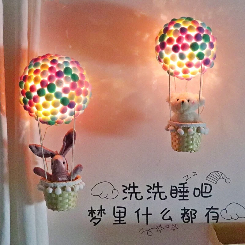 

Handmade Diy Hot Air Balloon Decoration Night Light Material Package Birthday Present Send Girlfriend Girls Graduation Gift