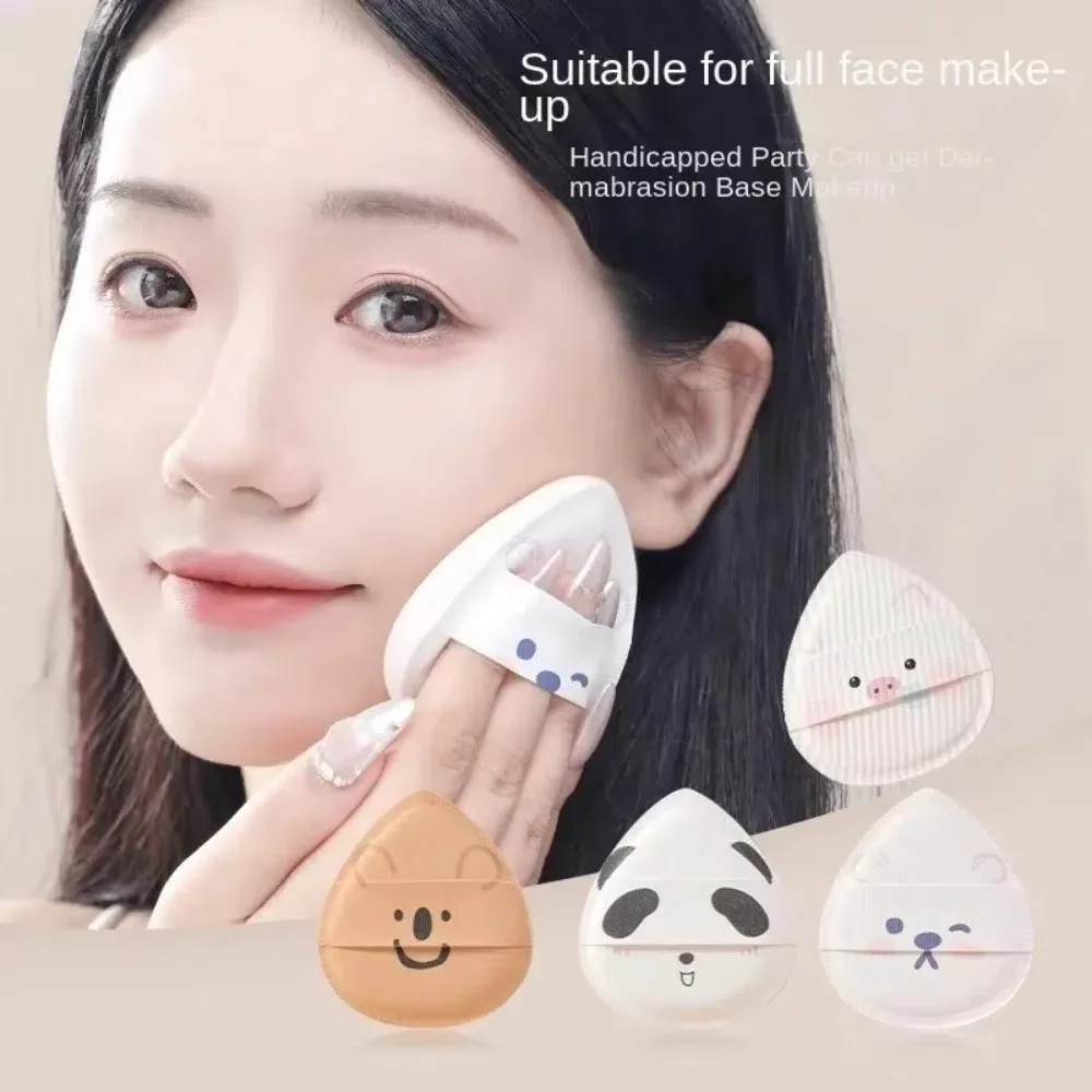 Urocza, super miękka gąbeczka do makijażu w kształcie zwierzątka, kreskówkowa gąbka marshmallow do makijażu na sucho i na mokro.