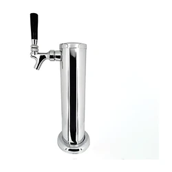 One way beer tower with beer faucet, Single beer tap tower for dispenser draft beer for bar or homebrew