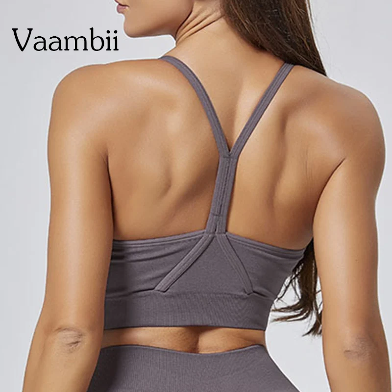 Sexy Shockproof Back Yoga Bra Women's New Summer Running Sports Bra Gym Push Up Bra Workout Fitness Top Bra