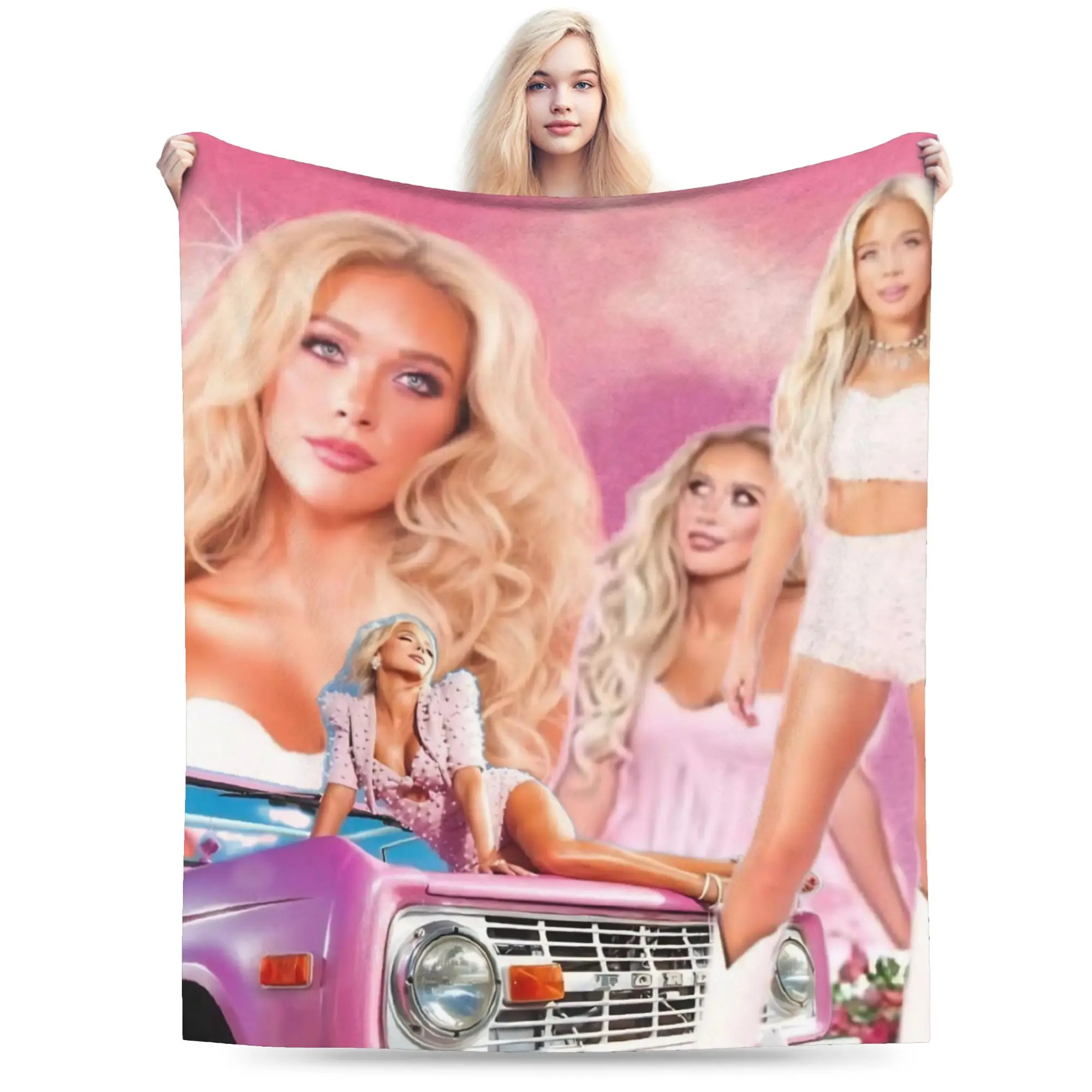 Megan Moroney Singer  Merch Blanket Lightweight Warm  Throw Blankets for Living Room 50x60 Inches Multi-size Bedding Throws