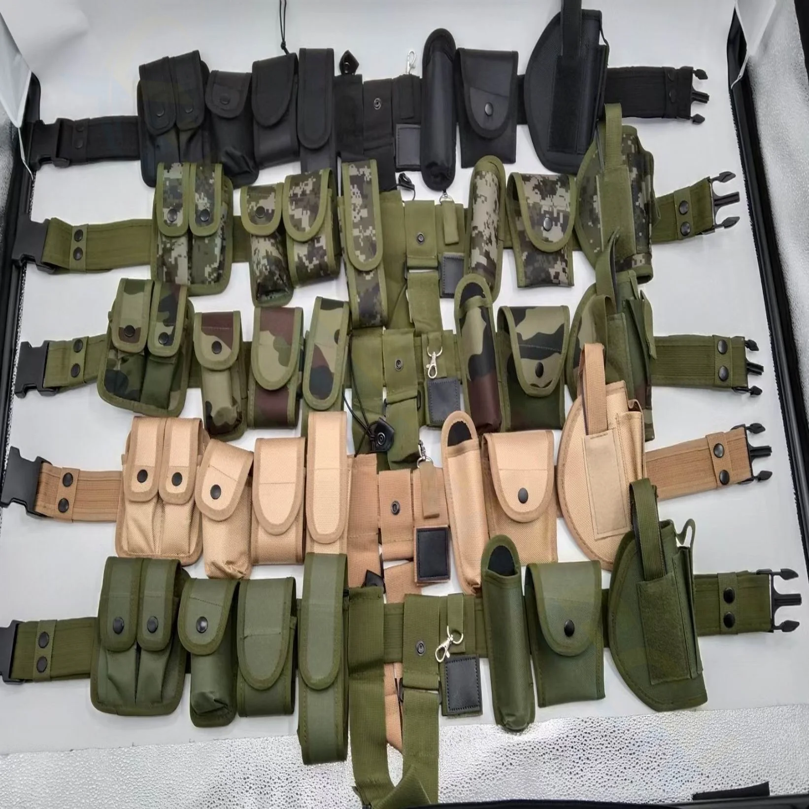 Outdoor Tactical Belt Set Police Security Guard Modular Equipment Multi-pockets Hip Pack Hunting Multifunctional Belt bag view 5