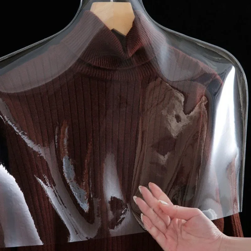 Household Thickened Transparent Clothes Dust Cover Selling Stores Shops Garment Bag Lady Half Body Coat Suit Cases Anti Dirt