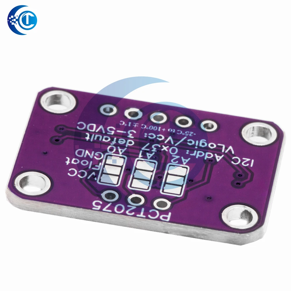 PCT2075 High Precision Temperature Sensor Board, DC 3V-5V STEMMA QT Qwiic I2C Module for DIY Experiments