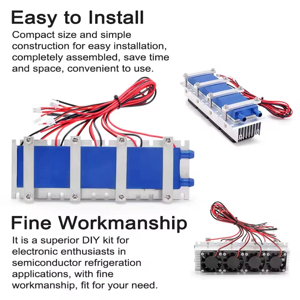 288 واط/144 واط مبرد تبريد بلتيير الحرارية 12VDC 30A نظام تبريد أشباه الموصلات لتقوم بها بنفسك عدة لمروحة تكييف الهواء #3